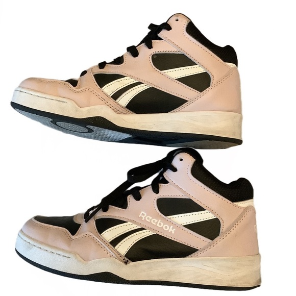 Reebok High-Top Galaxy1 Sneakers in Black and Pink Size 5K - Picture 3 of 7